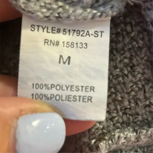 Pink Clover Women's Gray Pullover Sweater Medium Casual