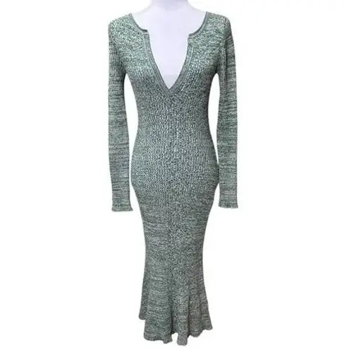 Daily Practice by Anthropologie Green Heather Sweater Dress 2X Size XXL
