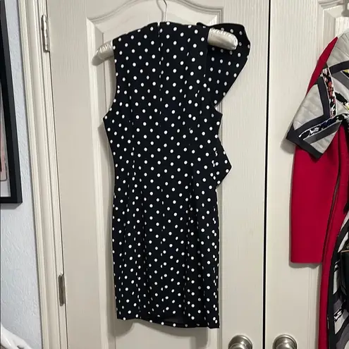 Cinq à Sept 💙 Cinq a Sept Kimberlin Black Polka Dot Ruffle Mini Dress