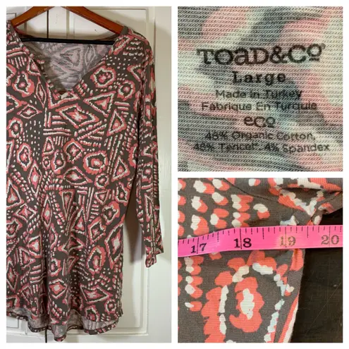Toad&Co Women's Large Long Sleeve V