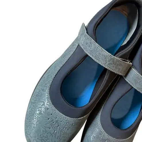 Drew Rose Navy Metallic Foil Leather Orthopedic Dress Shoes Size 11 N / Narrow