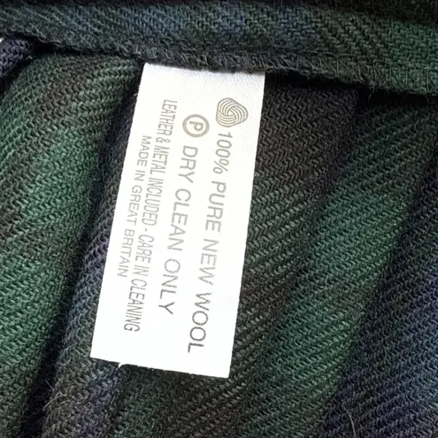 Highland Home Industries Vintage Black Watch Tartan Plaid Wool Kilt Size 14