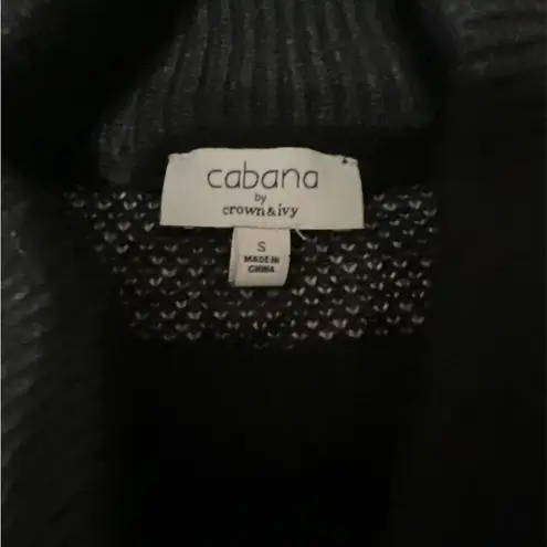 Crown & Ivy  Black and White Leopard Sweater