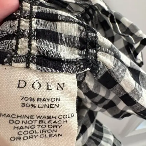 DÔEN Rizzo Dress in Marilyn Gingham XXS Black