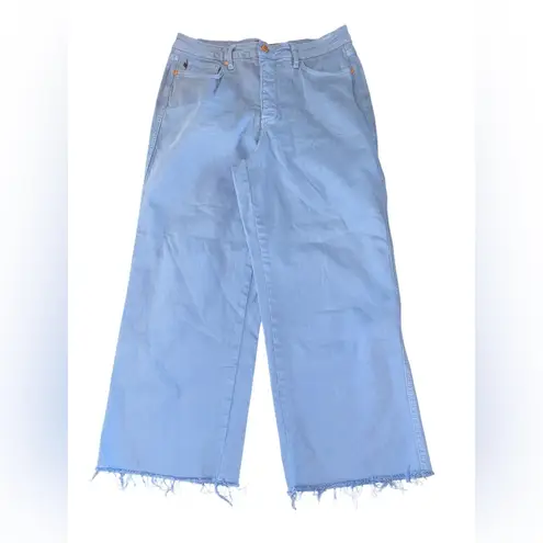 Judy Blue Tummy Control Crop Wide Leg Jeans Sky Blue 88843 Women’s Size 13 / 31