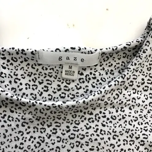 Gaze DTLA Cheetah Print Bodysuit Gray Size M