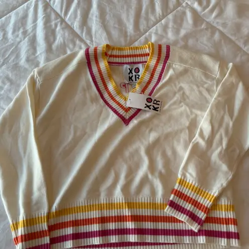 NWT Kerri Rosenthal Striped V