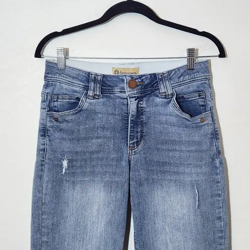 Women's Distressed Cropped Jeans Size 4 Democracy Tapered Jeans