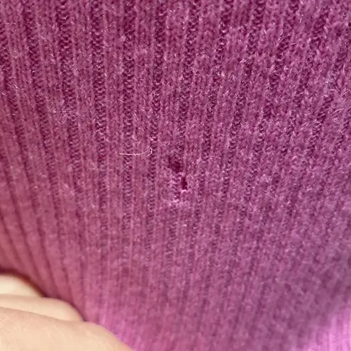 Isaac Mizrahi Women’s Lilac Purple Turtleneck Sweater/Dress Ribbed Cashmere Sz S