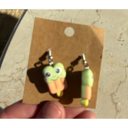 Handcrafted Novelty Dangle Earrings Set Of 6 Pairs With Cute Animal & Candy Desi Pink