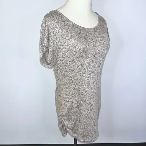 Free Kisses Oatmeal Beige Dolman Sleeve Blouse Top Medium