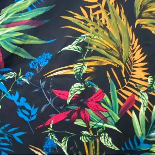 Tropical Print Wrap Skirt Boho Festival Maxi Wrap Skirt Size undefined