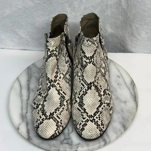 Circus by Sam Edelman Pipper Booties Women 8 Snakeskin Faux Leather Festival