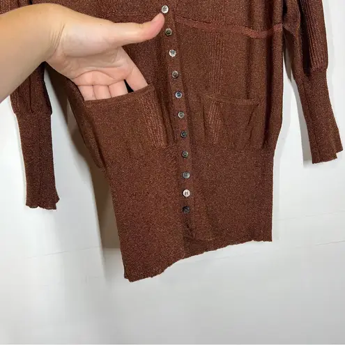 By Malene Birger Lightweight Cardigan Size Medium Brown