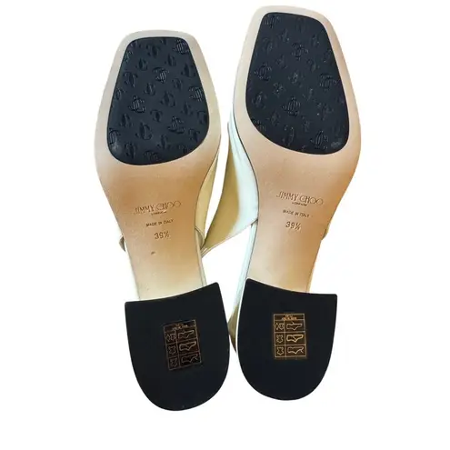 Jimmy Choo NIB Diamonte 45 Tilda Slingback Pumps in Latte Size 39.5