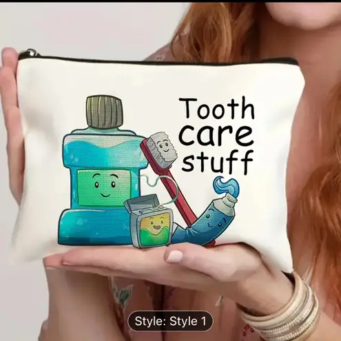 Tooth Care Stuff Zippered Pouch
