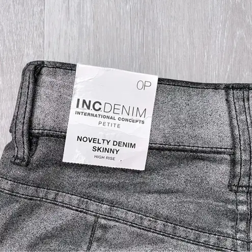 INC  Metallic Coated Skinny Jeans