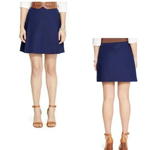 Ralph Lauren LAUREN  Navy Blue A-Line Skirt, 4P