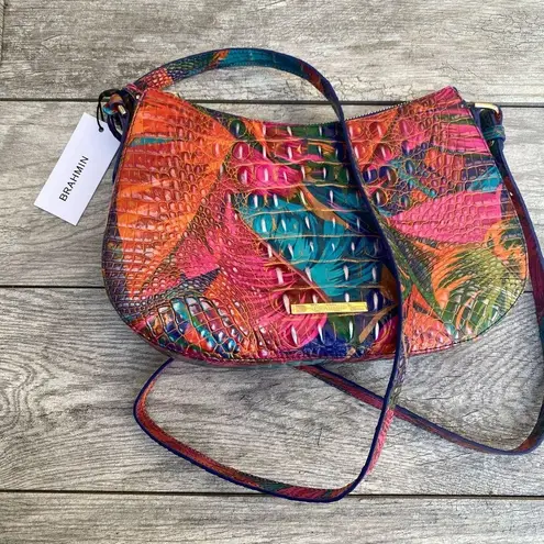 Brahmin  multicolor leather crossbody bag