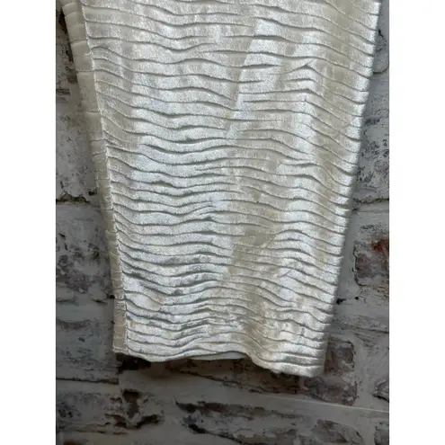 Giorgio Armani Vintage Vestimenta Spa silk blend Textured Trousers size 42