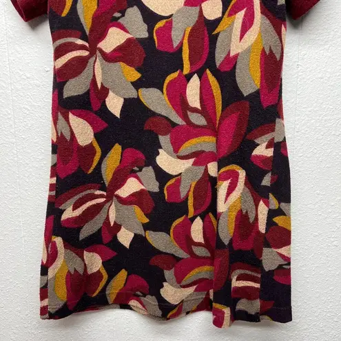 Vintage Younique Babydoll Sweater Top Womens S Floral Y2K Puff Sleeve Fairy Boho Red