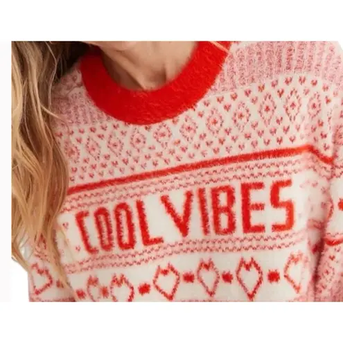 Aerie NWT  Oversized Fuzzy “Cool Vibes” Sweater - Image 3