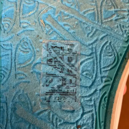 blowfish  Watercolor Distressed Slip On Tennis Shoes Size 8