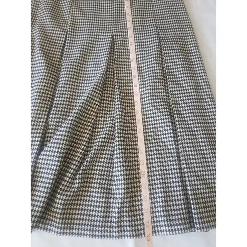 Houndstooth Kayra Womens Skirt Sz 38 EU Sz 10 US Maxi Pleated Yoke Equestrian