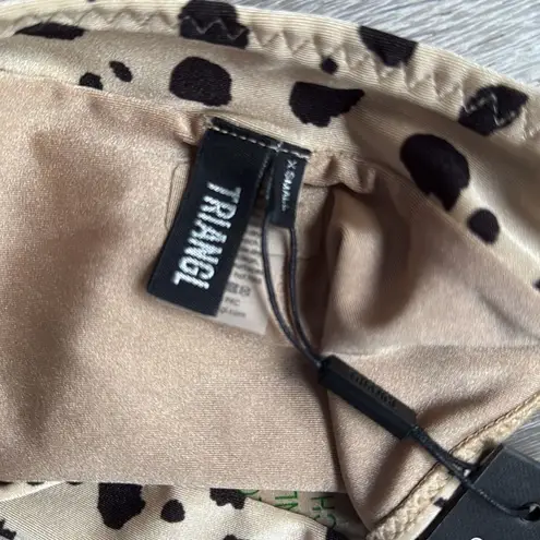 NEW TRIANGL RHIAN CHEETAH SWIMSUIT SET XS Tan