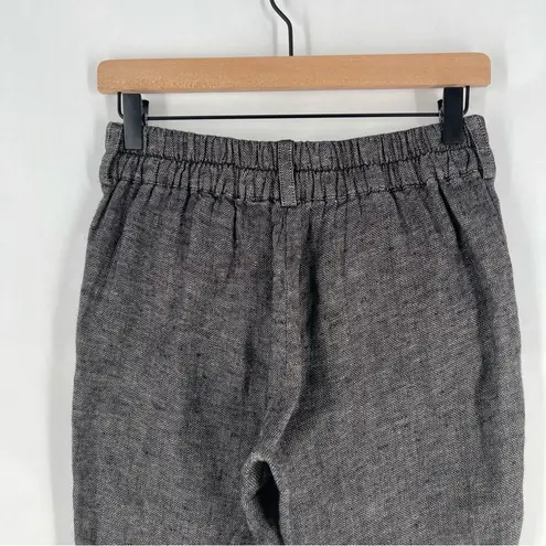 Formidable DAR Handmade Gray Linen Lightweight Mid Rise Slim Leg Pants Size XS