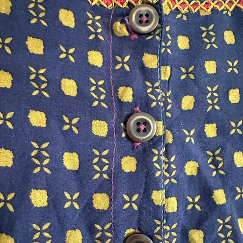 Holding Horses | Embroidered Boho Button Back Blouse | Size 2