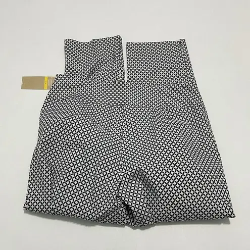 Hope & Harlow Straight Pants Black White Medium Black