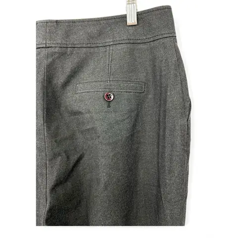 Semantiks 14 wide leg cuffed pants Trouser Slacks Dark Grey Women 31.5" inseam Gray