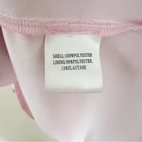 AMYLYNN Pink/Brown Tie Dye Adjustable Side Cinched Skirt Midi Length Size Medium Pink