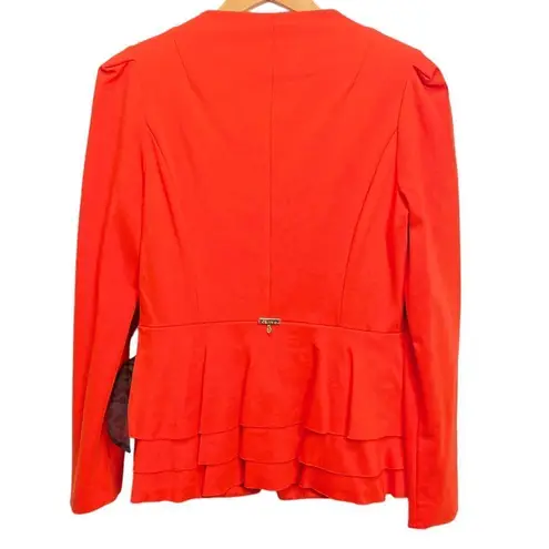 BCBG Max Azria Faux Wrap Orange Blazer jacket