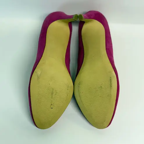 Marc Fisher  Woman's Pump Heels 7 Pink‎ Faux Suede Barbiecore Formal Party