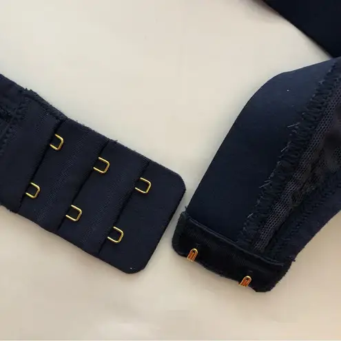 Lively Floral Lace Busty Bralette Blue Size 36 E / DD