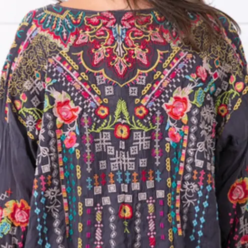 Johnny Was The Valley heavily embroidered button down top NWT RARE