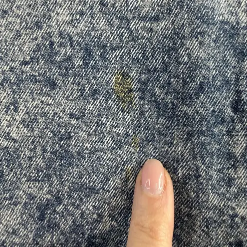 Vtg 90s Sz 12 28” Midi Denim Skirt Button Front Acid Wash Grunge Streetwear USA Blue