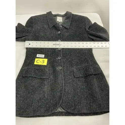 Joan & David Womans Button Down Blazer Jacket 42 (08) Black Lined Collar Soft - Image 6