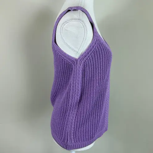 Elan NWT Crochet Lavender Knit Top Size Medium