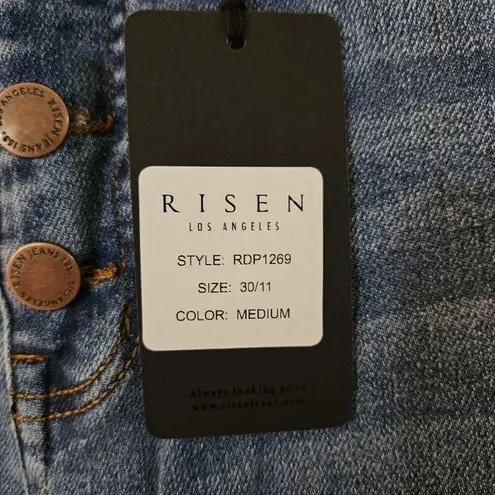 Risen NWT  High Rise Button Fly Vintage Flare Jeans RDP1269 Size 30/11