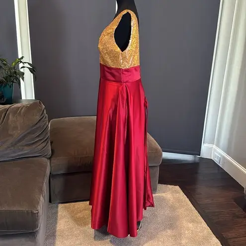 Women’s Gold Sequined Bodice V