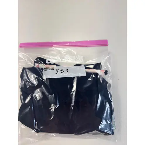 Lori Michaels Black Floral Print Long Sleeve Sheer Dress 6