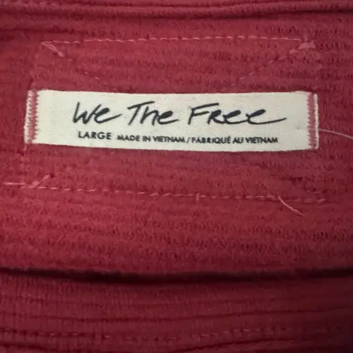 We The Free NWT Free People Total Eclipse Tee Sweater Long Sleeve Top Large