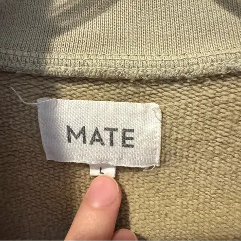 Mate the Label MATE Organic Fleece Quarter Zip Sweatshirt (L) & Sweatpants (M)
