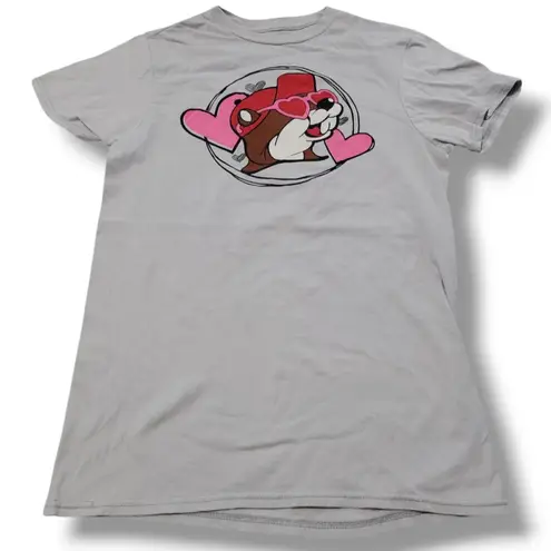 Buc-ee's Shirt Size Small "Some Buc-ee Loves Me!" Hearts Love Graphic Print Tee