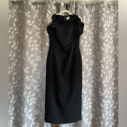 Acler Warfield Midi Black Dress Size 10