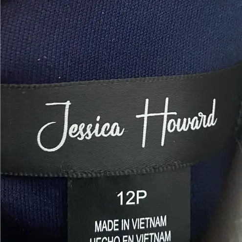 Jessica Howard Blue Green And Metallic Gold Pleated Formal Evening Gown Maxi Dress