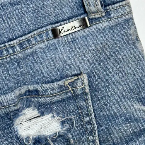 Kancan Jean Shorts Distressed Short Size 7/27 Preppy Beach Resortwear Blue Size undefined